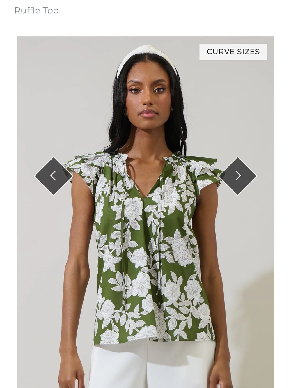 SugarLips Haizley Floral Siya Ruffle Top